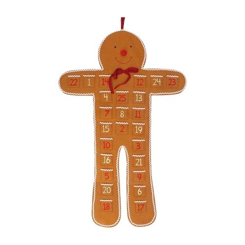 Felt Gingerbread Man Advent Welland Vale Garden Inspirations Uppingham