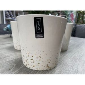 Cosmic Dust White Gold Planter 15Cm - image 1