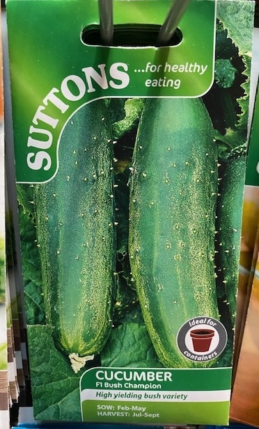 Cucumber Seeds F1 Bush Champion Welland Vale Garden Inspirations Uppingham